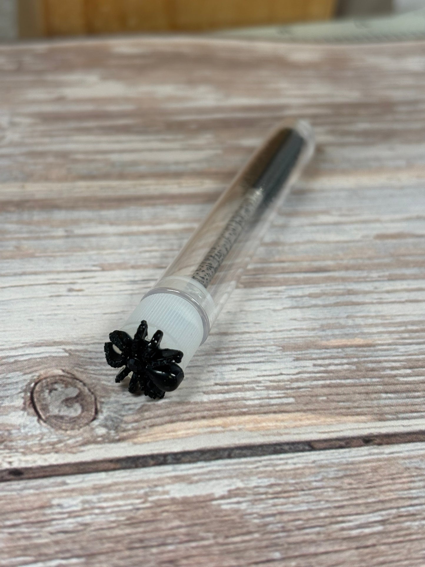 Lash Extension Spoolie Brush with Cover / Price for 1 - glitter spiders