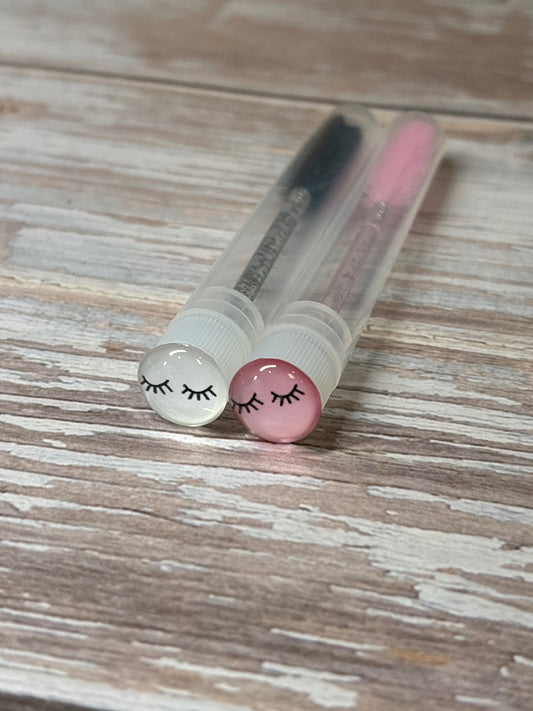 Lash Extension Spoolie Brush with Cover  / Price for 1- lash print