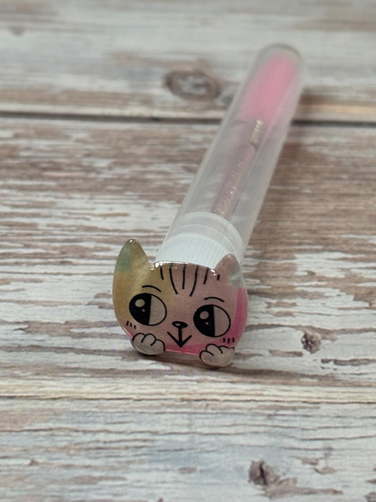 Lash Extension Spoolie Brush with Cover  / Price for 1-  cheeky cats