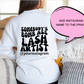 SOMEBODY'S BOMB ASS LASH ARTIST (add instagram name on the back, front and back print) - SWEATSHIRT or T-SHIRT