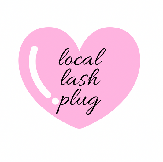 STICKERS - local lash plug heart- Glossy Vinyl Sticker Water Bottle Sticker Laptop Sticker