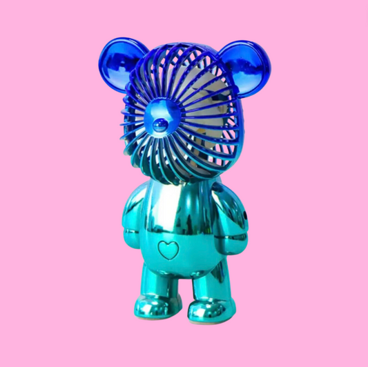 BLUE/TEAL BEAR FAN