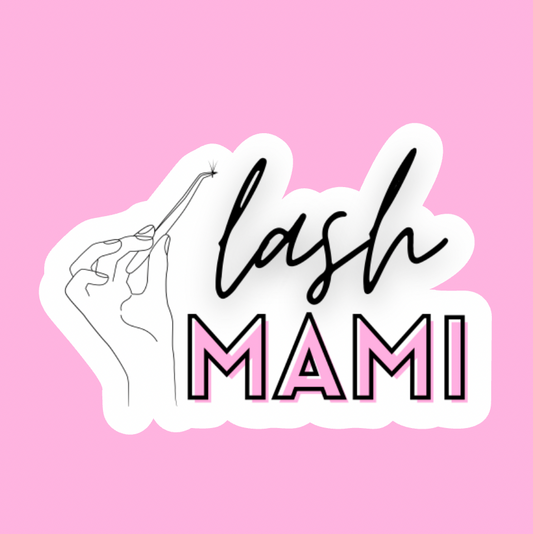 STICKERS -  lash mami - Glossy Vinyl Sticker Water Bottle Sticker Laptop Sticker