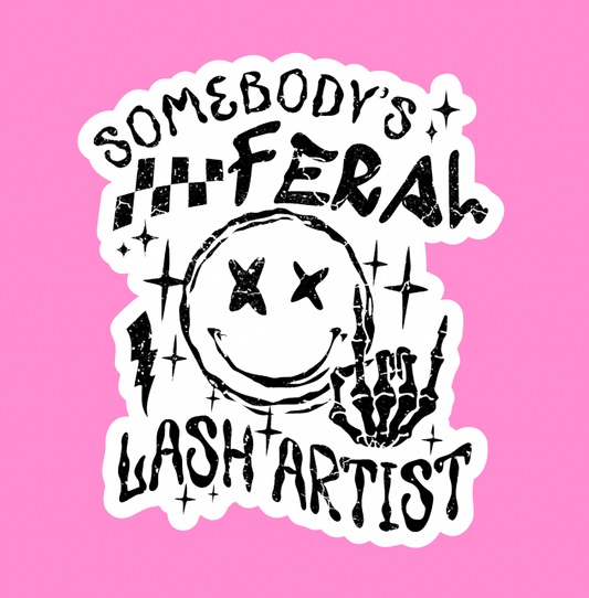 STICKERS -  the lash artist - Glossy Vinyl Sticker Water Bottle Sticker Laptop Sticker