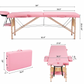 Adjustable Massage Table - LIGHT PINK | Does not ship to Puerto Rico due to the weight