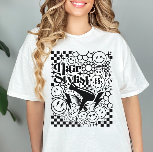 sweatshirt or t-shirt -hair stylist