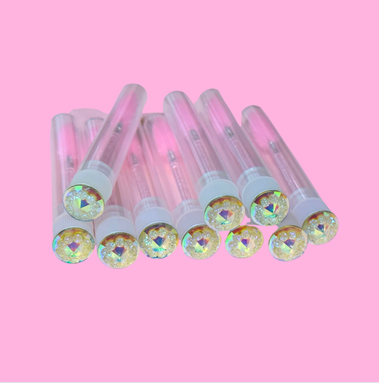 Shiny Crystals Eyelash Wands with Cover