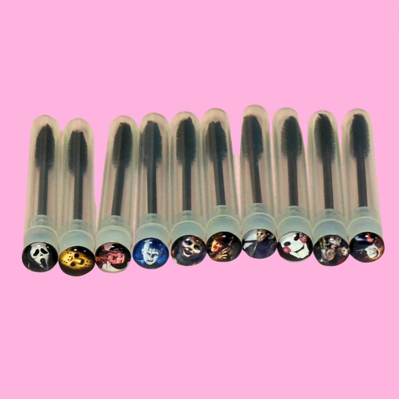 Halloween Masks Eyelash Wands with Cover