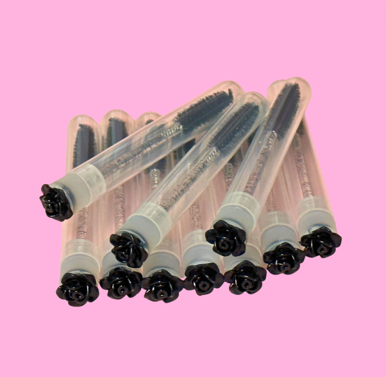 Black Roses Eyelash Wands with Cover