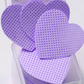 Glue Nozzle Wipes / Lilac Hearts with case, 200 pcs