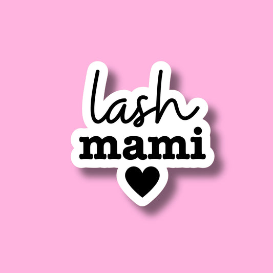 STICKERS -  lash mami - Glossy Vinyl Sticker Water Bottle Sticker Laptop Sticker