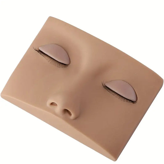 Flat Practice Mannequin Face with Removable Lids