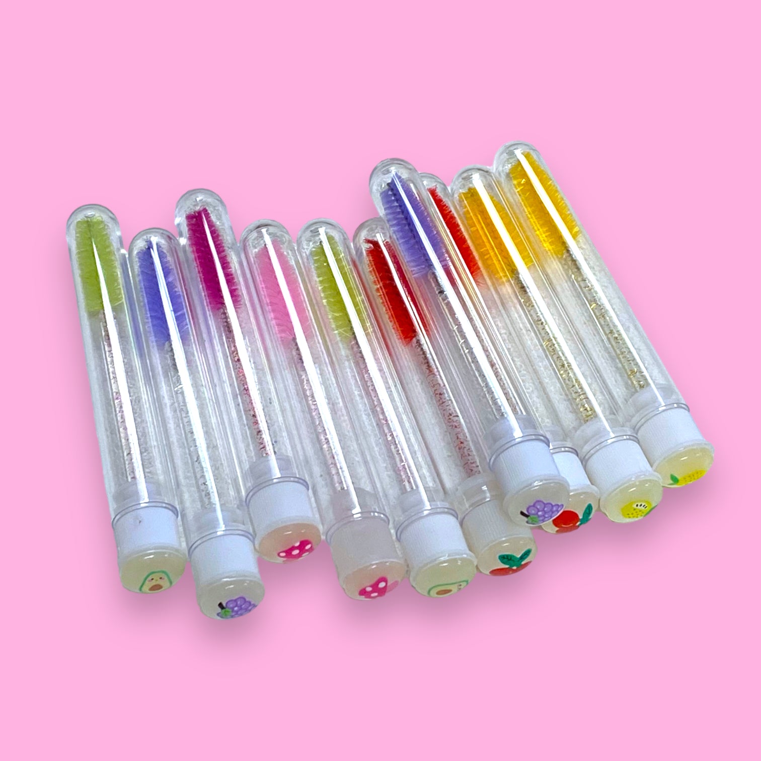 Fruits and Vegetables  Regular Eyelash Wands with Cover