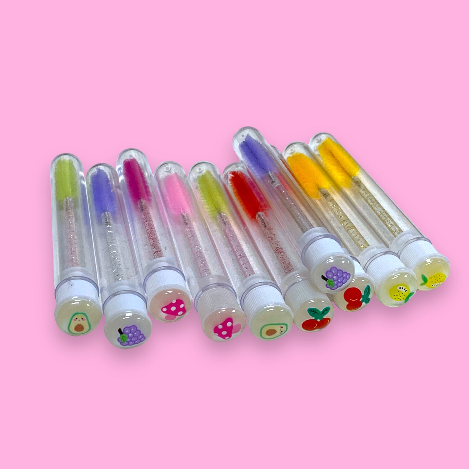 Fruits and Vegetables  Regular Eyelash Wands with Cover