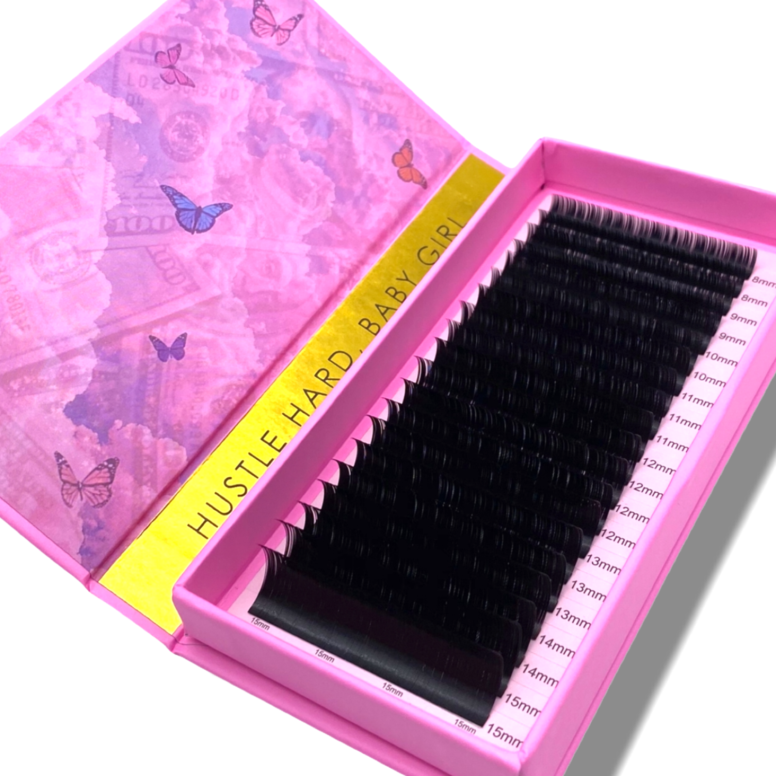 CLEARANCE | Long Length Volume Lash Trays – 0.03 Mixed Lengths (OG Logo)