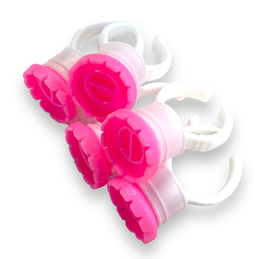 Pink & White Easy Fanning Rings