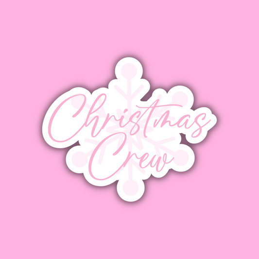 CHRISTMAS STICKERS - Christmas crew -  Glossy Vinyl Sticker Water Bottle Sticker Laptop Sticker Sticker