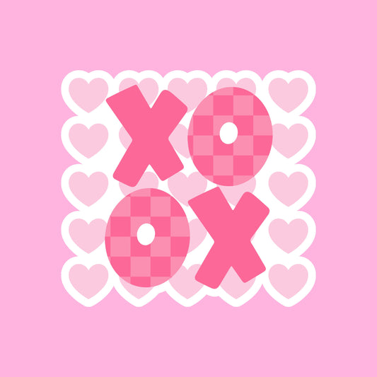 V-day STICKERS -  xoxo   - Glossy Vinyl Sticker Water Bottle Sticker Laptop Sticker