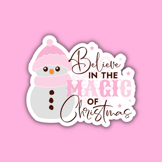 CHRISTMAS STICKERS - believe in the magic of Christmas -  Glossy Vinyl Sticker Water Bottle Sticker Laptop Sticker Sticker