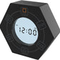 Home & Office Timer with Clock, 5,15, 30, 45, 60 Minute Preset Countdown Timer, Easy-to-Use Time Management Tool (Black)