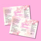 PINK HOLOGRAPHIC LASH SHAMPOO LABELS | 3.5" x 2.4" | NO SHAMPOO SIZE | PROLONG INGREDIENT LIST INCLUDED