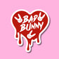 STICKERS  - BUNNY-WATERPROOF | HOLOGRAPHIC | PRICE FOR 1 STICKER | 3 x 2.5"