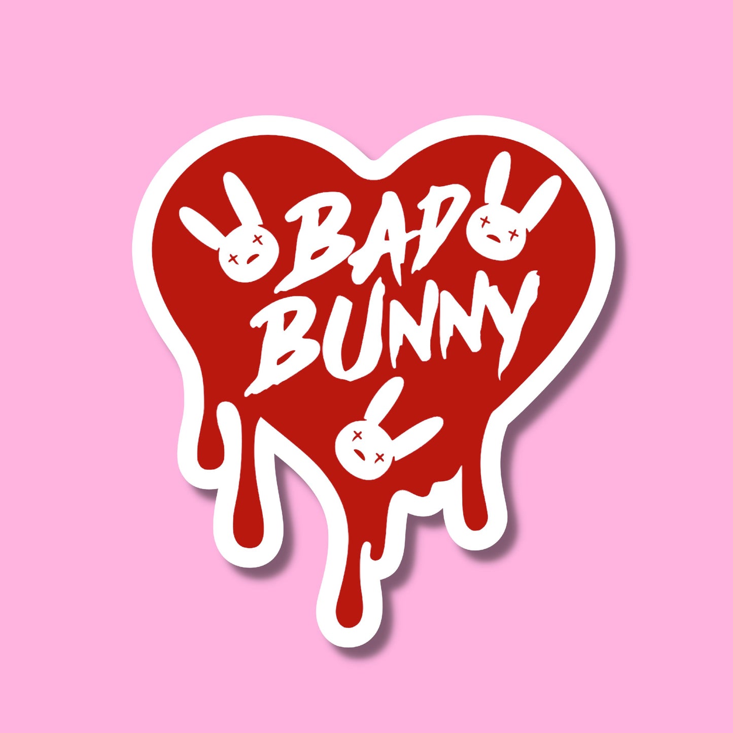 STICKERS  - BUNNY-WATERPROOF | HOLOGRAPHIC | PRICE FOR 1 STICKER | 3 x 2.5"