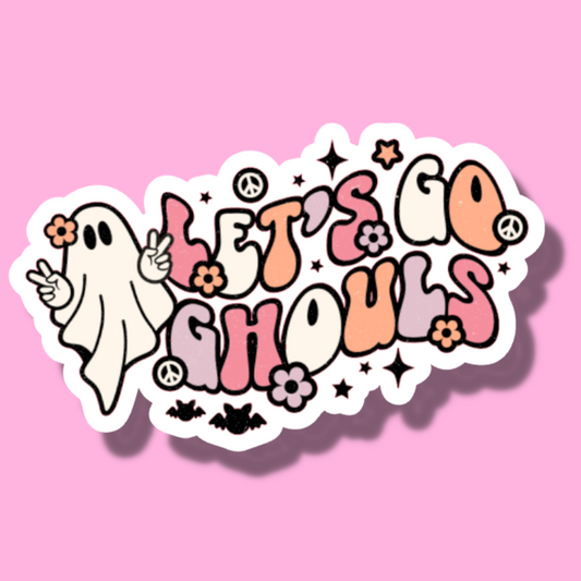 STICKER- HALLOWEEEN - let's go ghouls