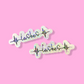 STICKER - LASH HEARTBEAT | 2.2 x 1" | WATERPROOF | HOLOGRAPHIC | PRICE FOR 1 STICKER