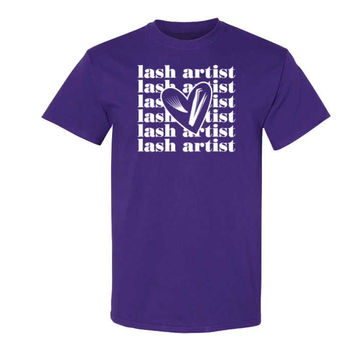 SHIRT - LASH ARTIST ( relaxed fit, vinyl print  )