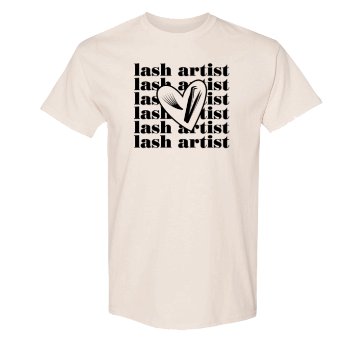 SHIRT - LASH ARTIST ( relaxed fit, vinyl print  )