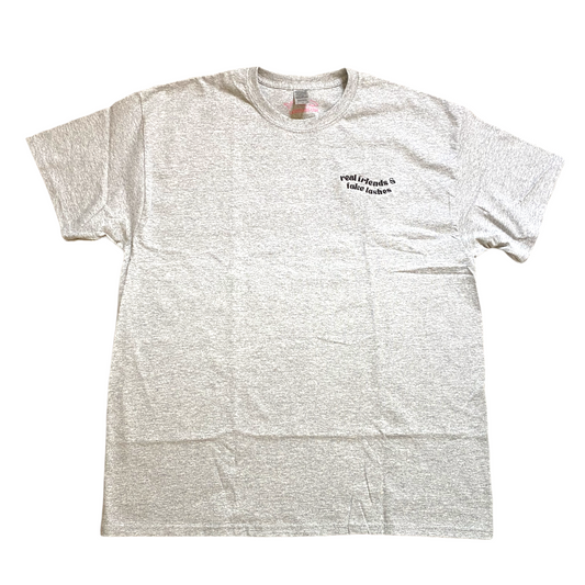 T-SHIRT - REAL FRIENDS, FAKE LASHES ( relaxed fit, embroidery)