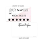 Loyalty punch cards/ Style 2