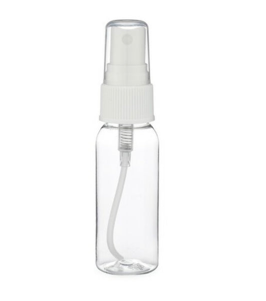 Botella de spray transparente