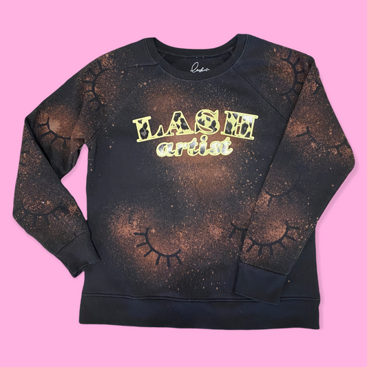 SWEATSHIRT - LASH ARTIST ( Black )