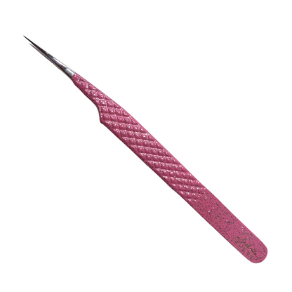 SEMI-CURVED TWEEZERS