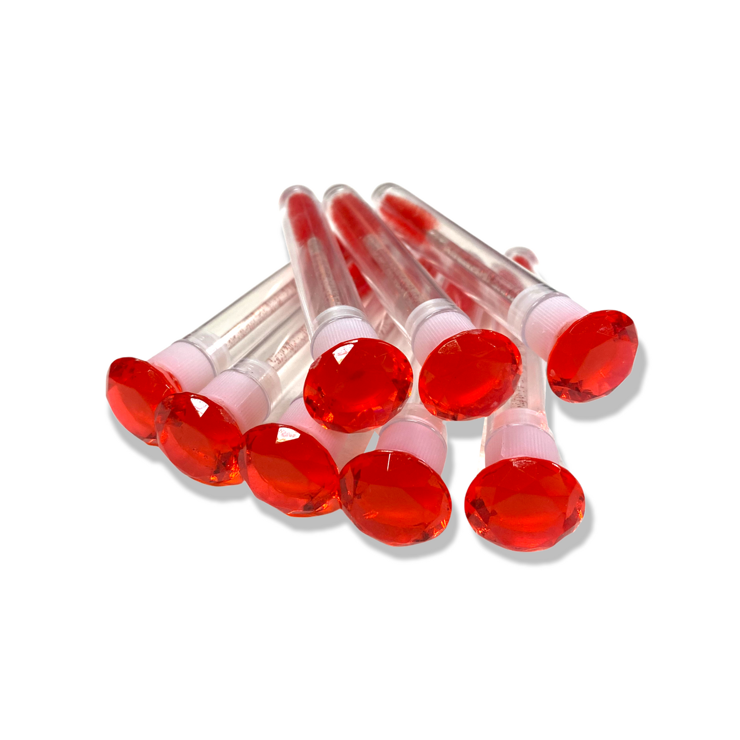 Large Red Crystal Eyelash Wands With Cover