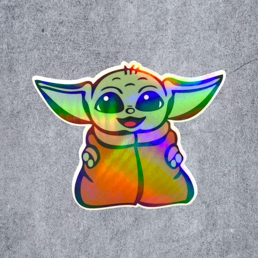 STICKER - yod@ | WATERPROOF | HOLLOGRAPHIC | PRICE FOR 1 STICKER