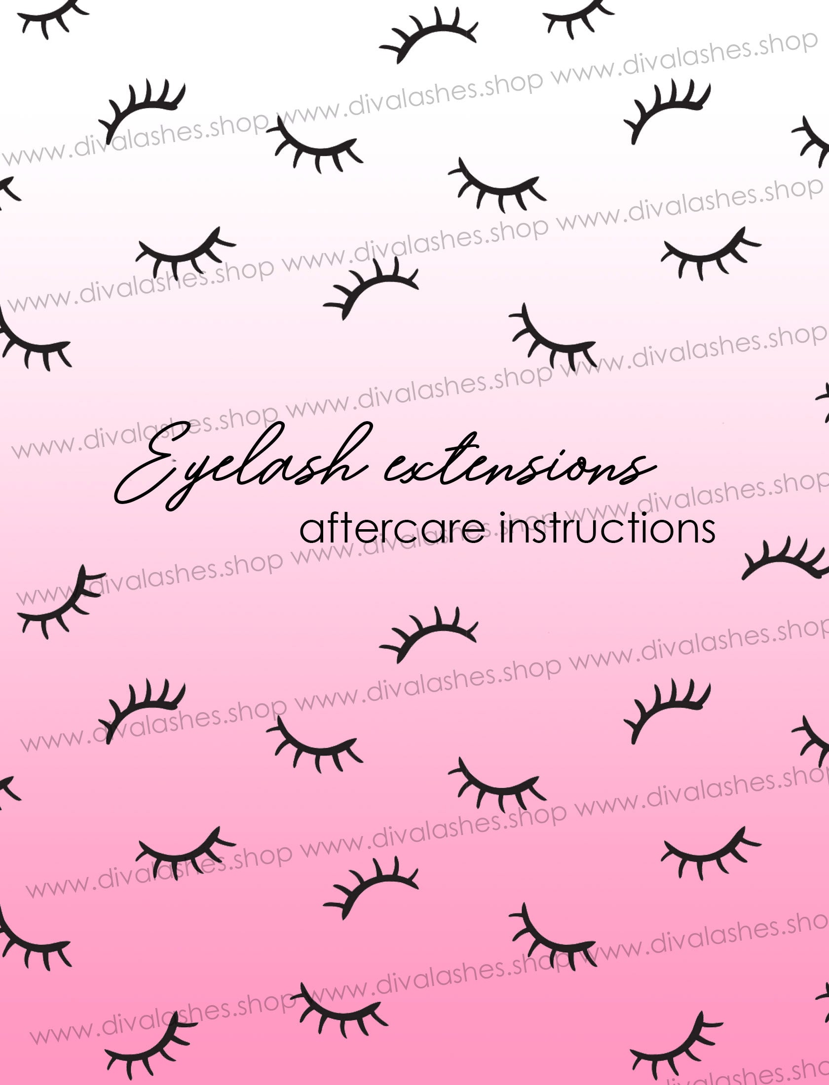 Aftercare Cards / Physical card