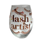 Lash Artist Wine Glass