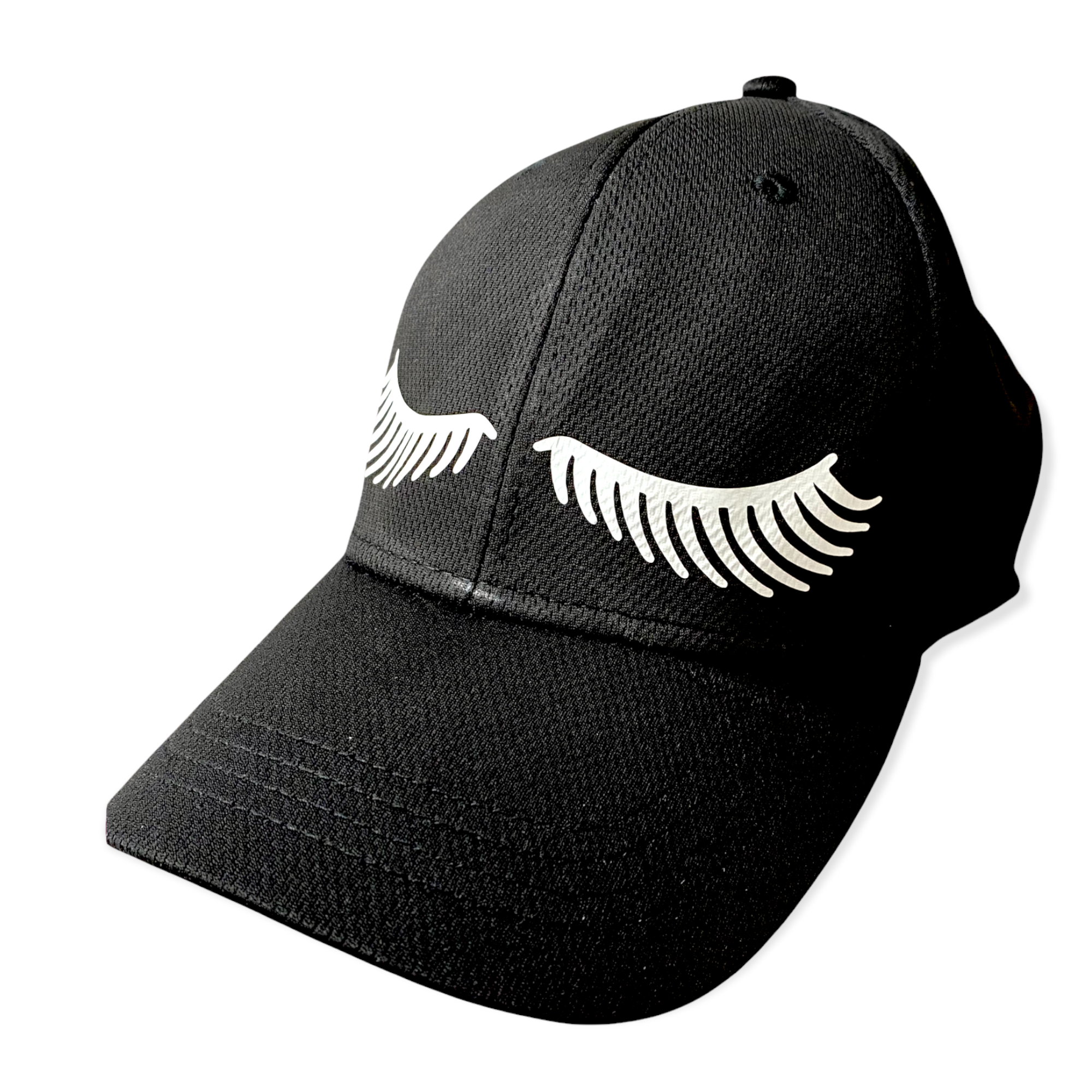 Lash Print Baseball Hat- Black