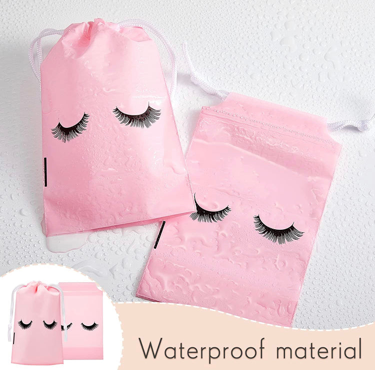Aftercare Bags with Lash Print ( 4x6 Inches )- Pink