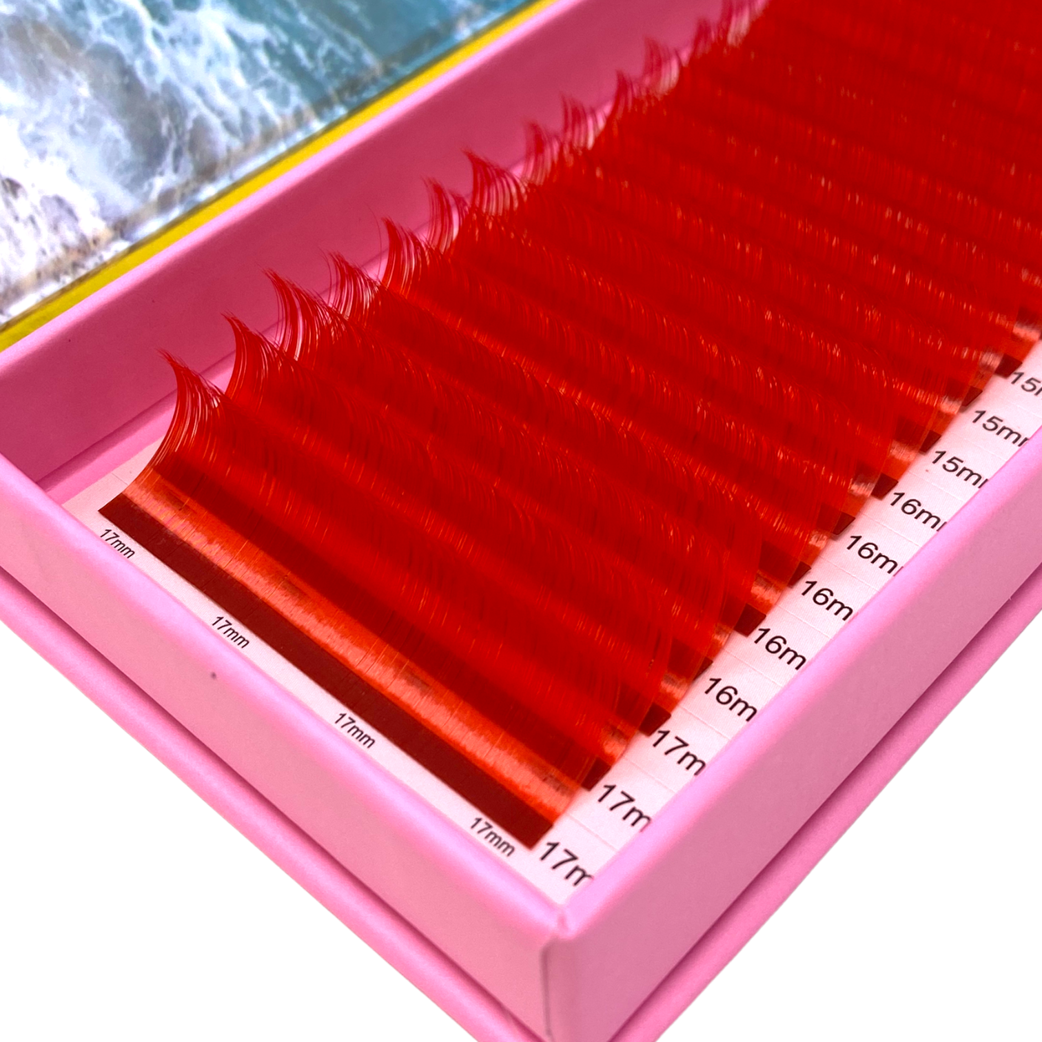 FULL SIZE RED MIXED LASH TRAY 0.07 MM